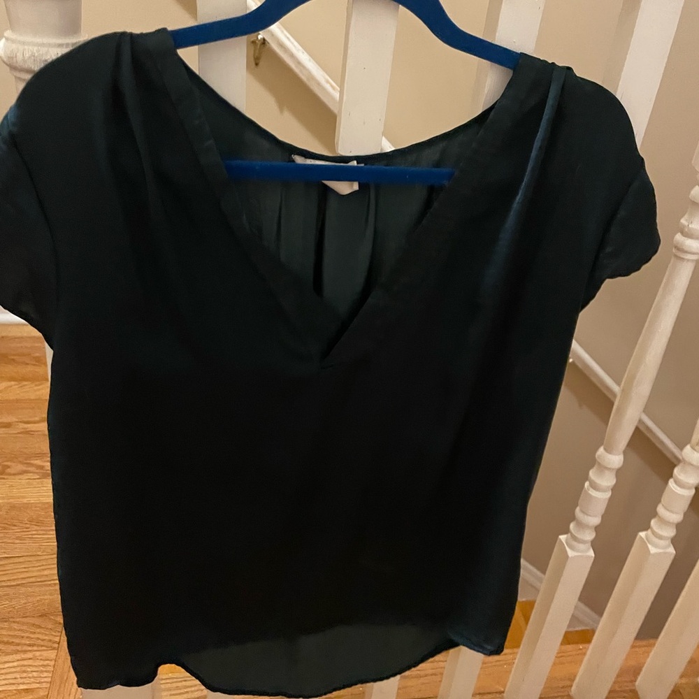 Size 12 emerald green blouse